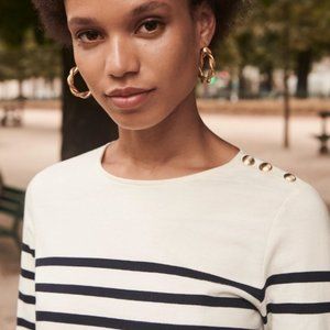 Sezane Loic Striped Top Breton Mariniere